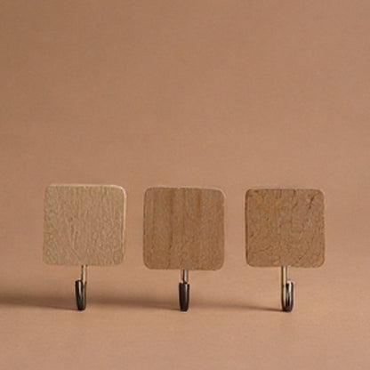 3er Set | Wandhaken Holz mit Klebe-Befestigung - [Personalisierbar]