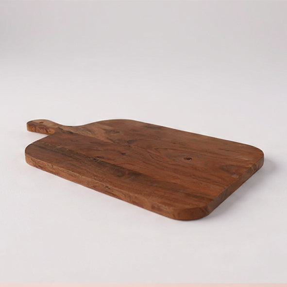 Holz Schneidebrett mit Griff (45cm x 25 cm) - [Personalisierbar]