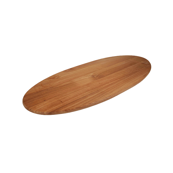 Langes Ovales Schneidebrett aus Holz | 65 cm x 28 cm [Personalisierbar]