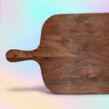 Holz Schneidebrett mit Griff (45cm x 25 cm) - [Personalisierbar]