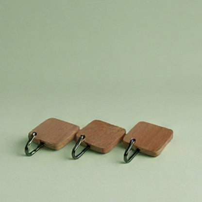 3er Set | Wandhaken Holz mit Klebe-Befestigung - [Personalisierbar]