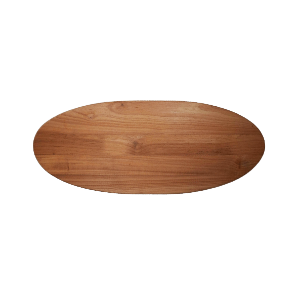 Langes Ovales Schneidebrett aus Holz | 65 cm x 28 cm [Personalisierbar]
