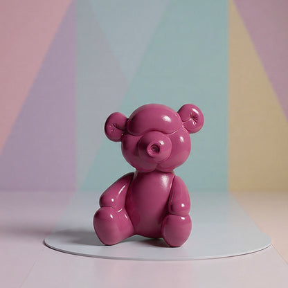 Kinder Dekofigur | Pinker Bär - [Personalisierbar]
