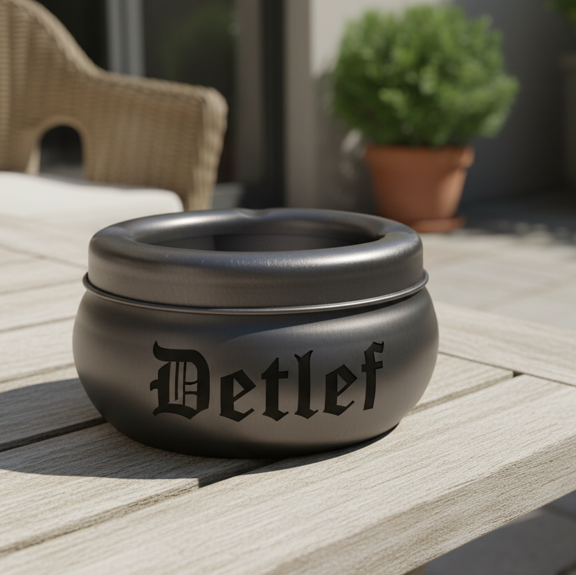 Alu Aschenbecher ultraleicht - [Personalisierbar]