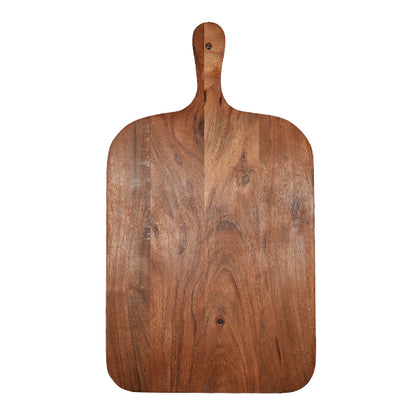 Holz Schneidebrett mit Griff (45cm x 25 cm) - [Personalisierbar]