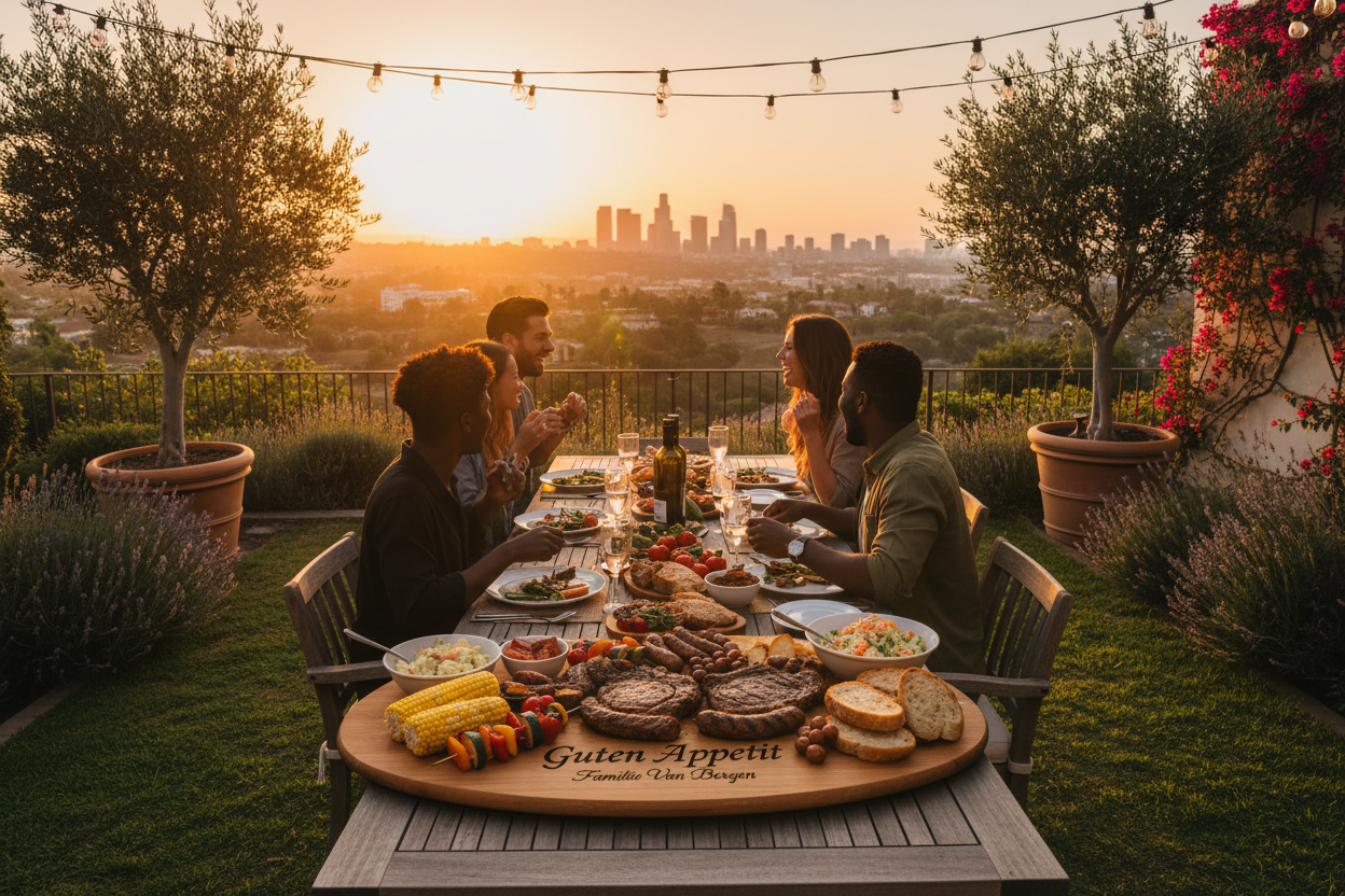 BBQ Garten Los Angeles – Familie Van Bergen